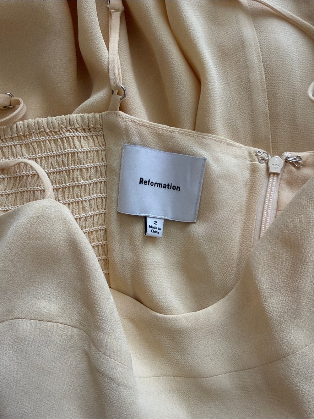 Reformation Parmesan Yellow Milica Dress 2 - Picture 6 of 9